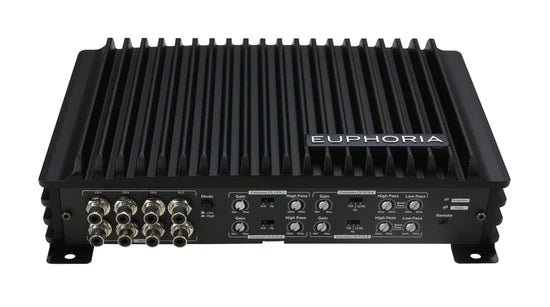 EUPHORIA 125 WATTS X 8 @ 4 OHM CLASS D 8 CHANNEL AMPLIFIER (EA8.1200)
