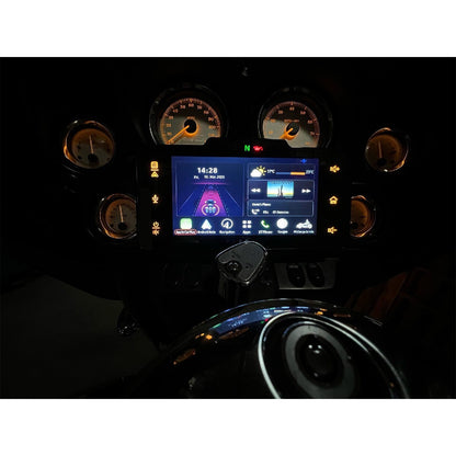 SOUNDSTREAM RESERVE PLUG-N-PLAY HARLEY DAVIDSON 98-13 STREET GLIDE RECEIVER WITH APPLE CARPLAY AND ANDROID AUTO (HDHU.9813SG)